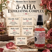 Rose AHA Serum five AHA exfoliating complex