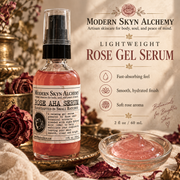 Rose AHA Serum lightweight rose gel texture