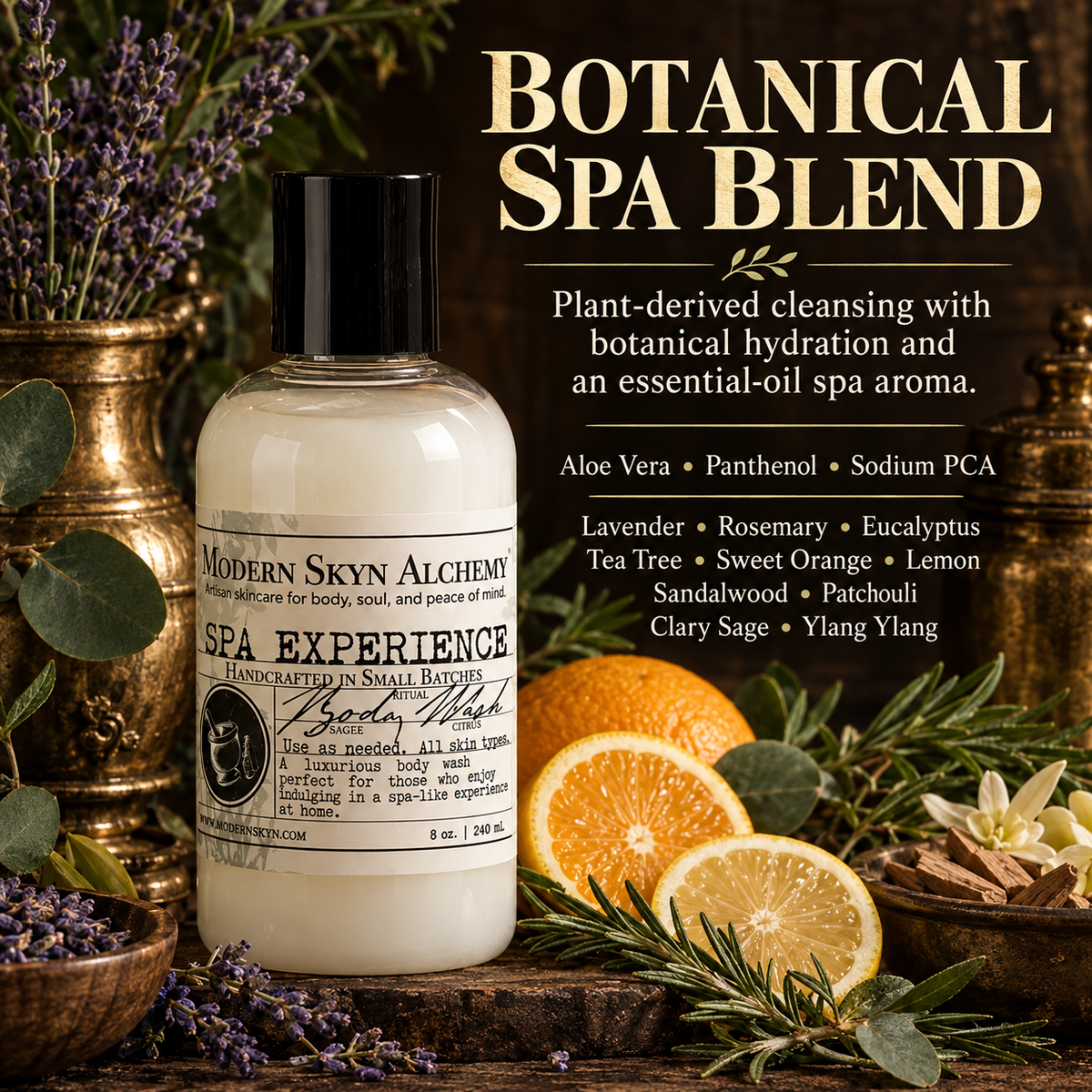 Spa Experience Body Wash botanical spa blend ingredients