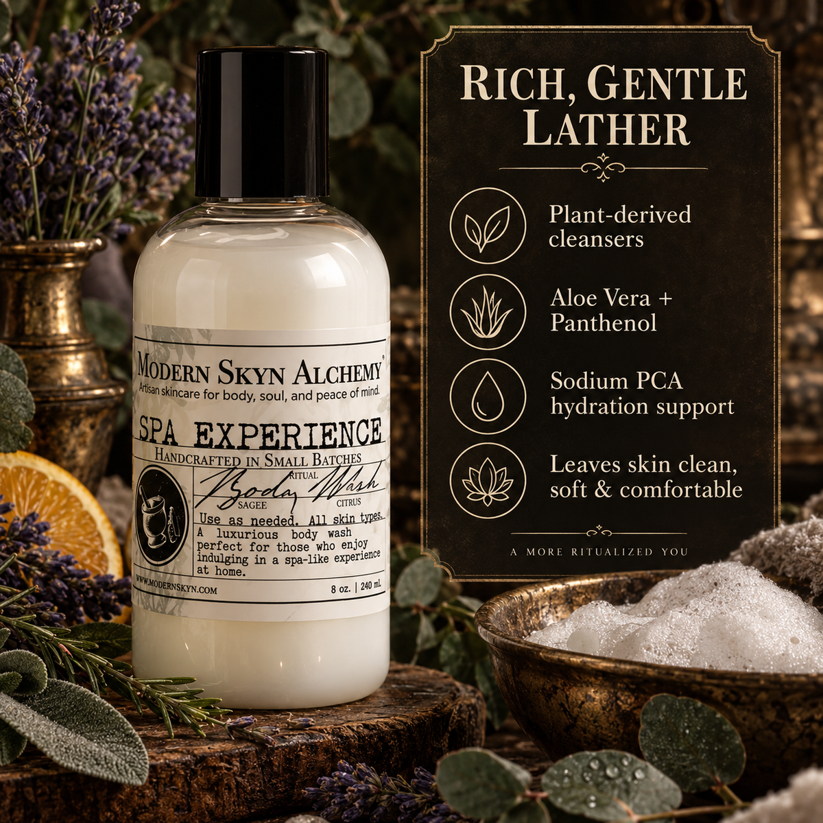 Spa Experience Body Wash rich gentle lather