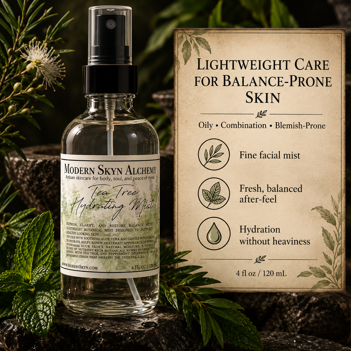 Tea Tree Hydrating Mist for oily combination and blemish-prone skin