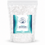 Natural Elephant Dead Sea Magnesium Bath Flakes 8 oz pouch on white