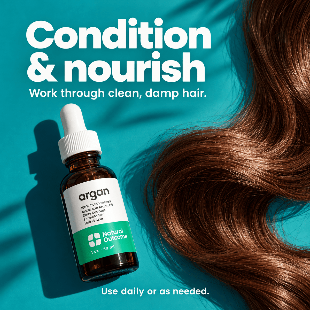 Natural Outcome argan oil: hair care