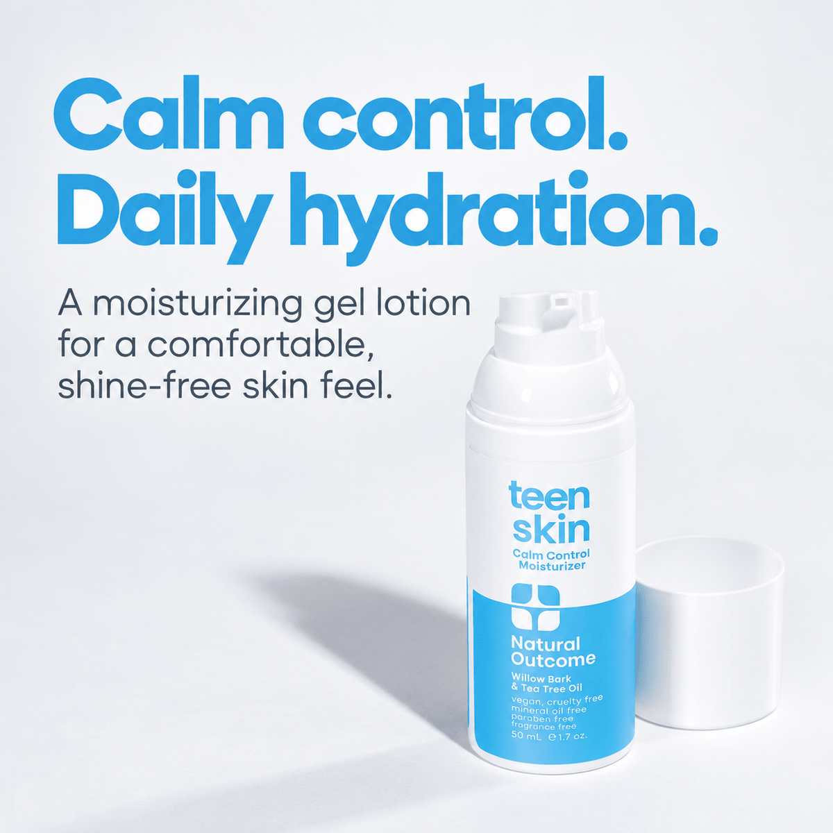 Natural Outcome Teen Skin Calm Control Moisturizer hydration