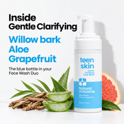 Natural Outcome Teen Skin Face Wash Duo 2 x 150 mL - clarifying-ingredients