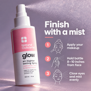 Natural Outcome Glow All-Nighter Setting Spray 120 mL - how to