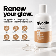 Natural Outcome glycolic toner exfoliating benefits