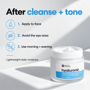 Apply HydraDrench to face after cleansing and toning morning and evening, avoiding eyes