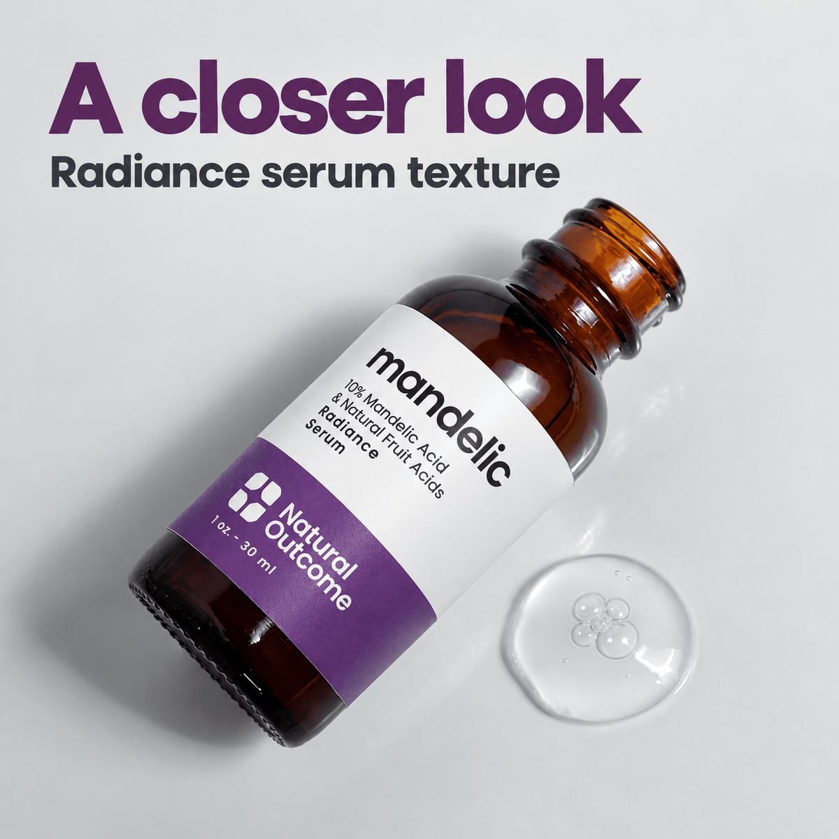 Natural Outcome Mandelic Radiance Serum 30 mL - texture