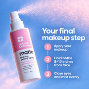 Natural Outcome Matte Makeup Setting Spray 120 mL - how to