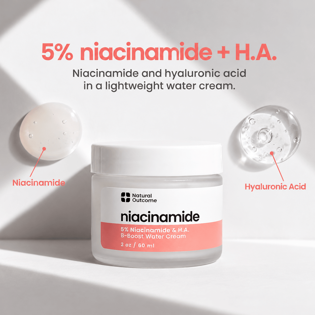 Natural Outcome Niacinamide B-Boost Water Cream ingredients