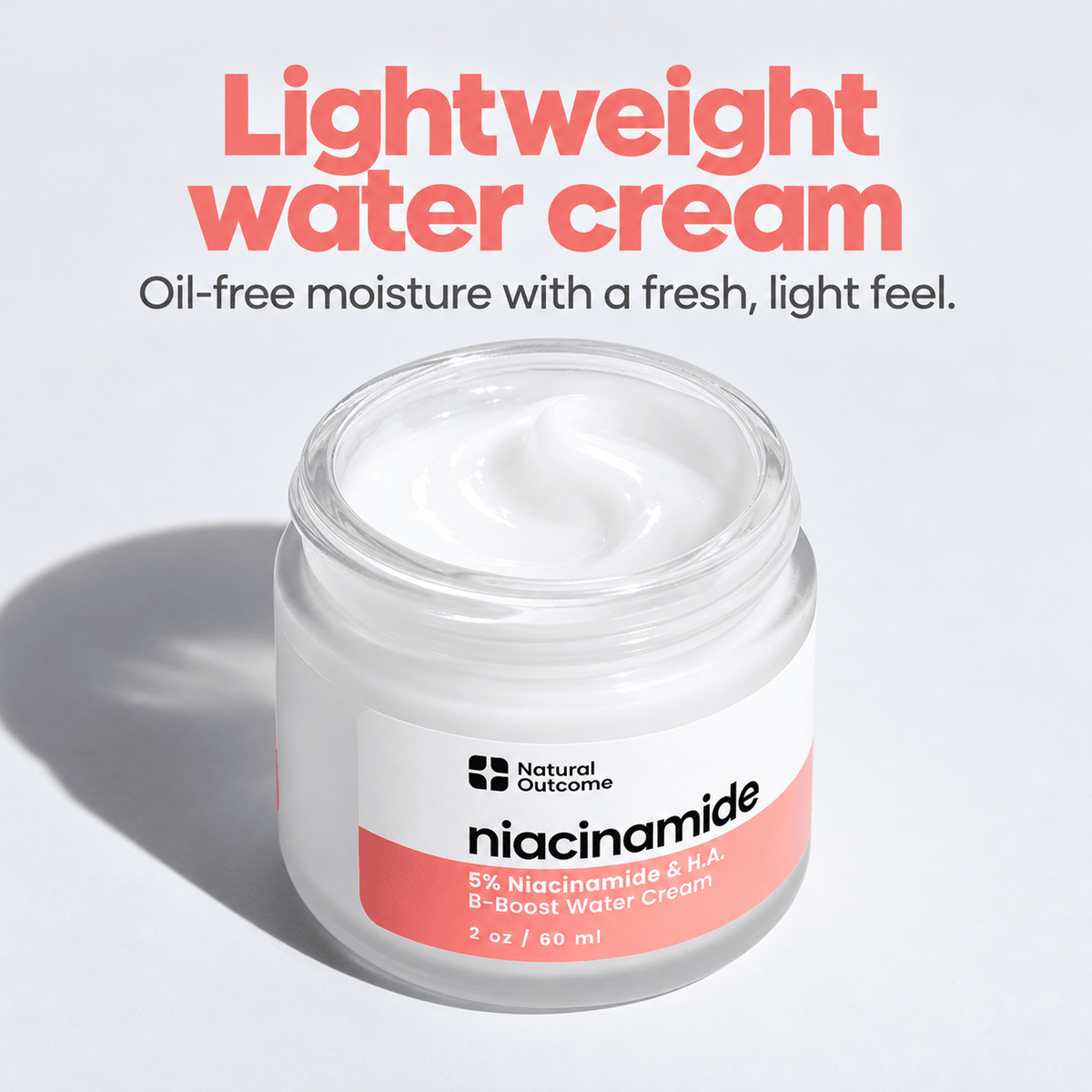 Natural Outcome Niacinamide B-Boost Water Cream texture