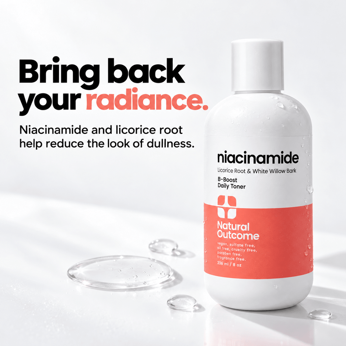 Niacinamide toner radiance benefits