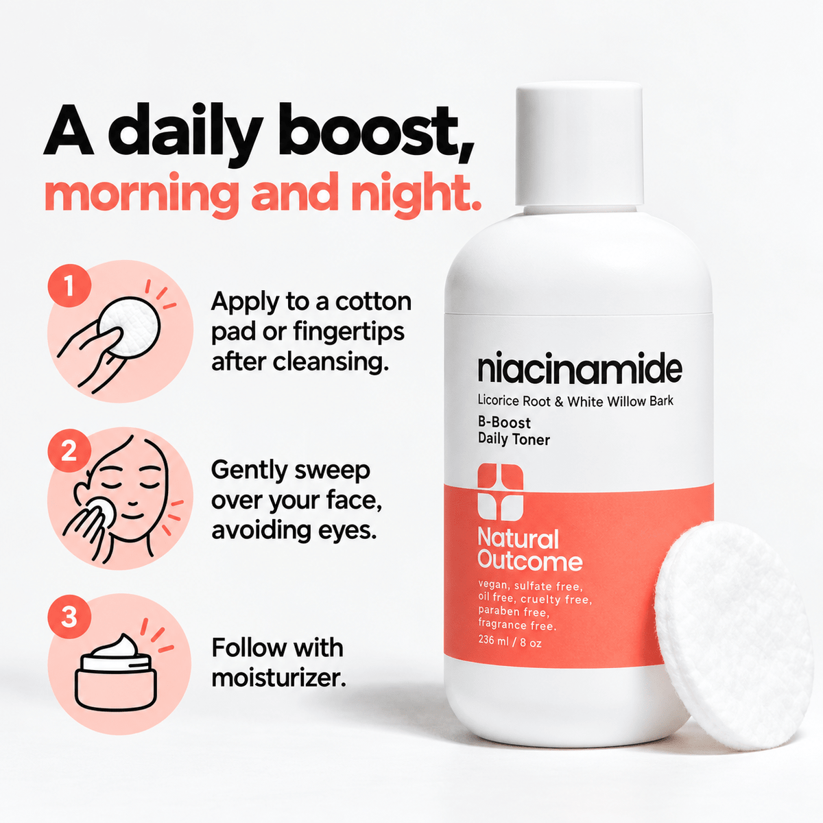 How to use Niacinamide B-Boost Daily Toner