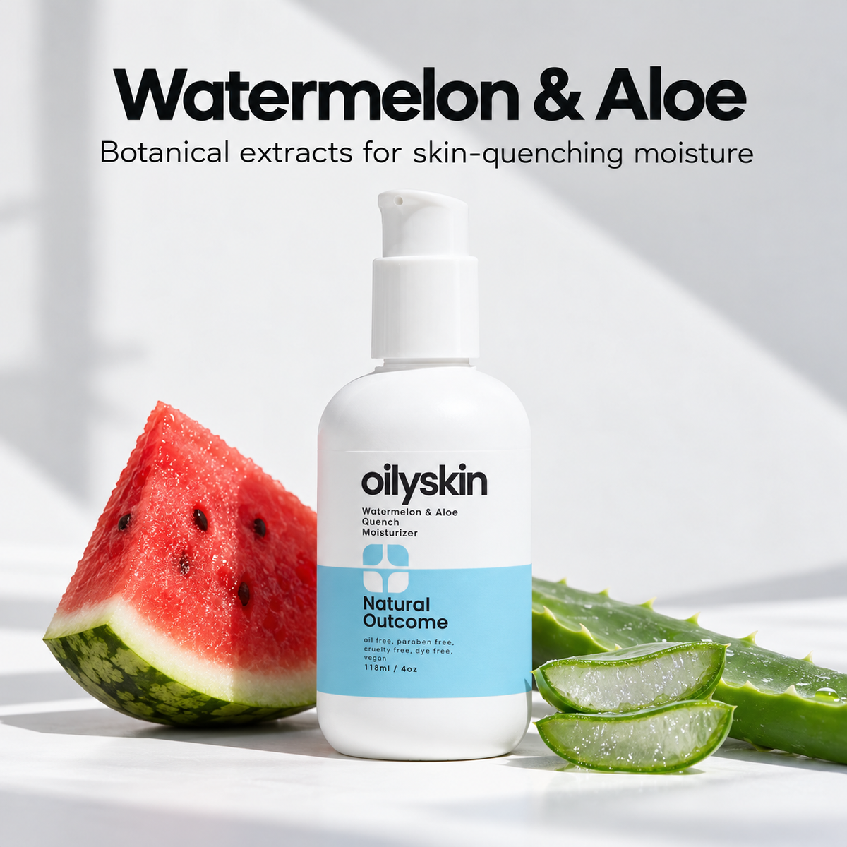 Natural Outcome Quench moisturizer watermelon and aloe
