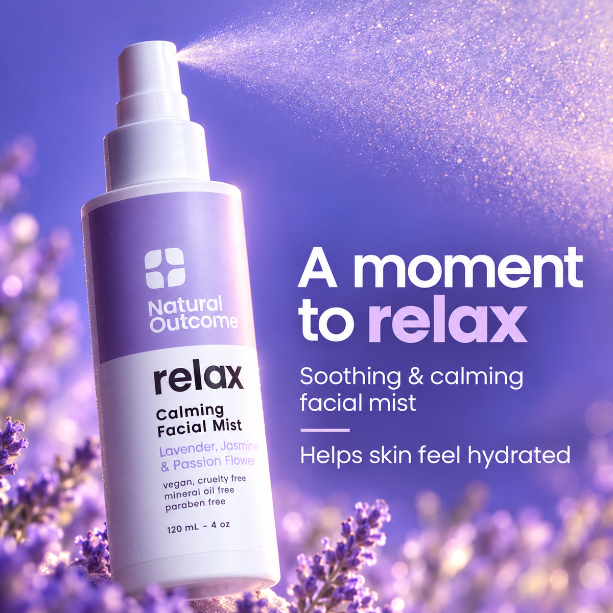 Natural Outcome Relax Calming Facial Mist - soothing