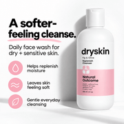Daily cleanser for dry and sensitive skin to help replenish moisture and leave skin feeling soft