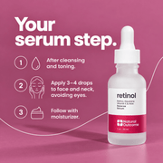 Natural Outcome Retinol Reverse Serum 1 oz / 30 mL: directions