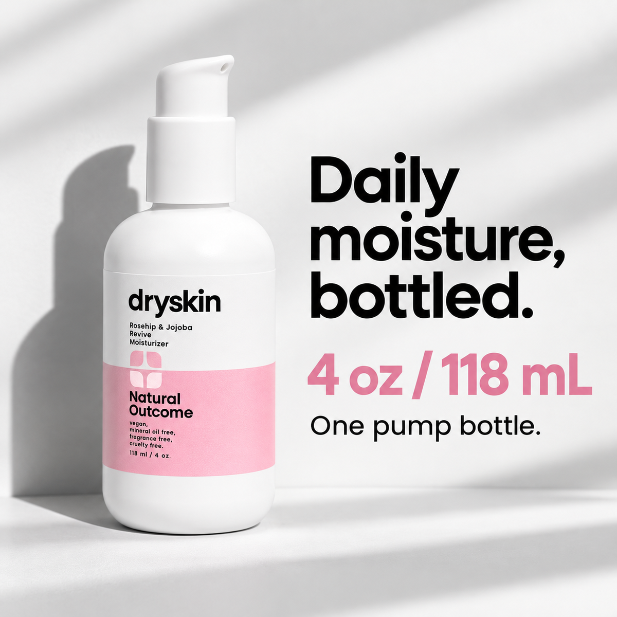 Natural Outcome Revive moisturizer 4 oz 118 mL one pump bottle
