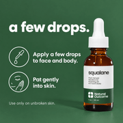 Natural Outcome Squalane Oil 1 oz / 30 mL: directions