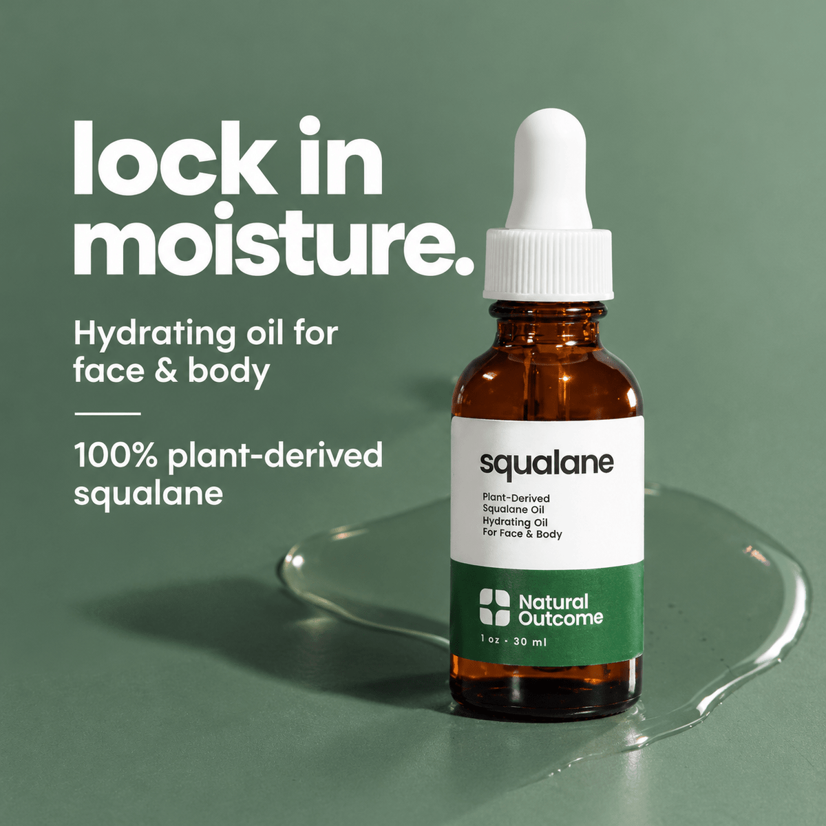 Natural Outcome Squalane Oil 1 oz / 30 mL: hydration