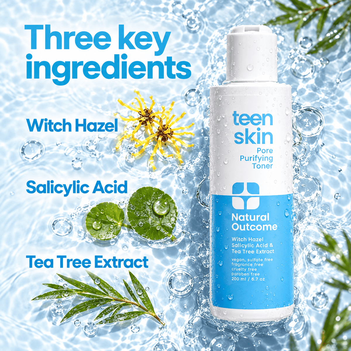 Natural Outcome Teen Skin toner ingredients