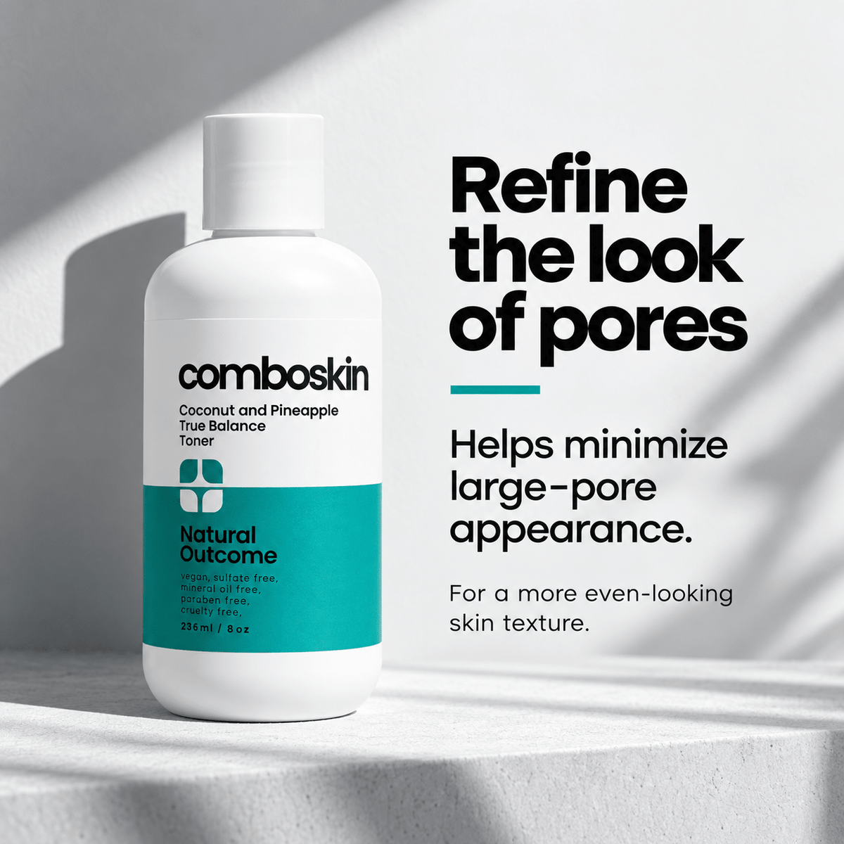 Natural Outcome True Balance Toner pore appearance