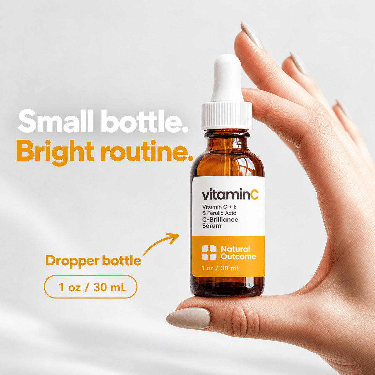 Natural Outcome C-Brilliance Vitamin C Serum 30 mL - package