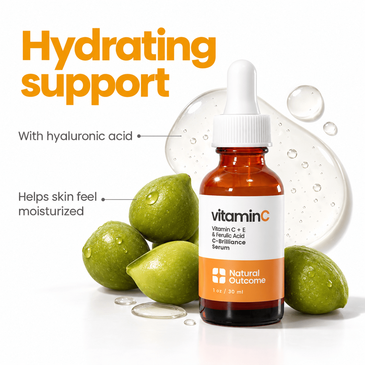 Natural Outcome C-Brilliance Vitamin C Serum 30 mL - hydration