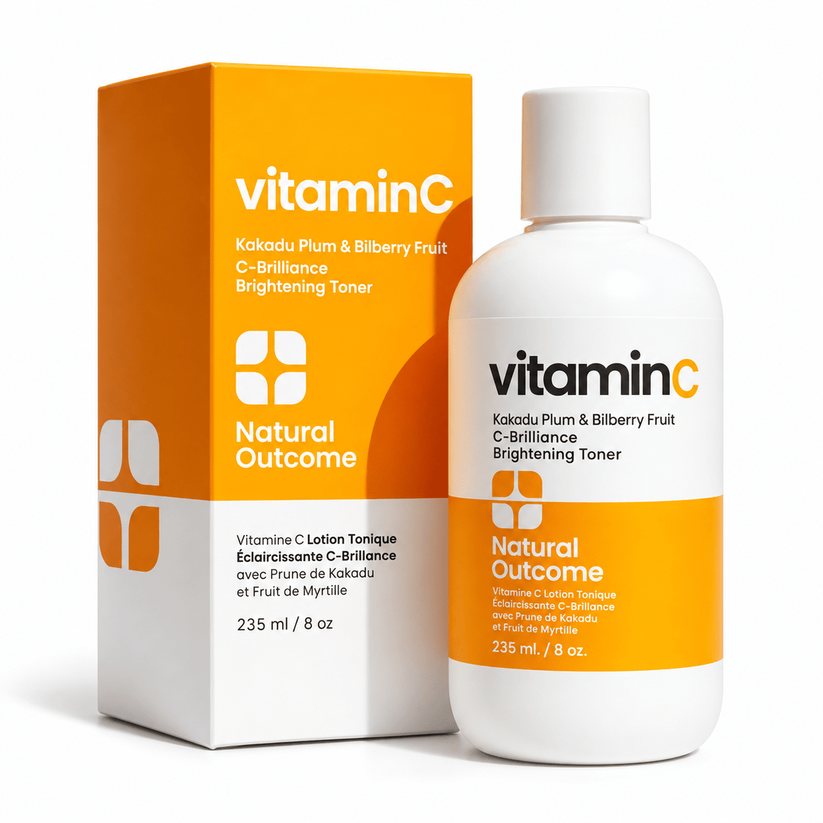 Natural Outcome Vitamin C C-Brilliance Toner 235 mL with carton