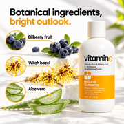 Bilberry witch hazel and aloe vera in Vitamin C toner