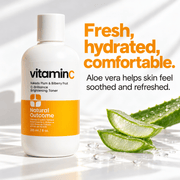 Aloe vera hydration in Vitamin C toner