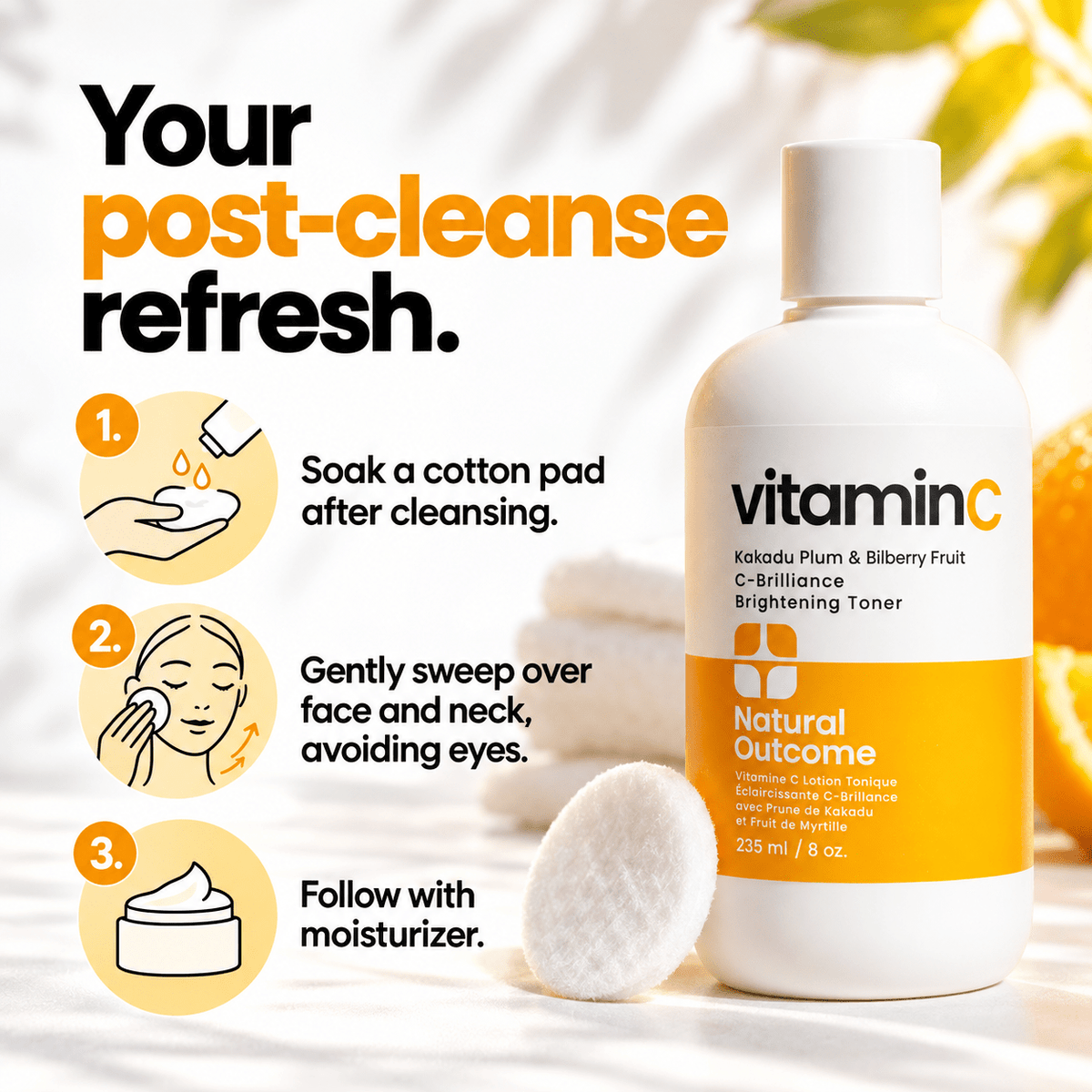 How to use Vitamin C C-Brilliance toner
