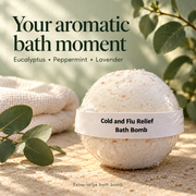 Eucalyptus, peppermint and lavender aromatic bath moment