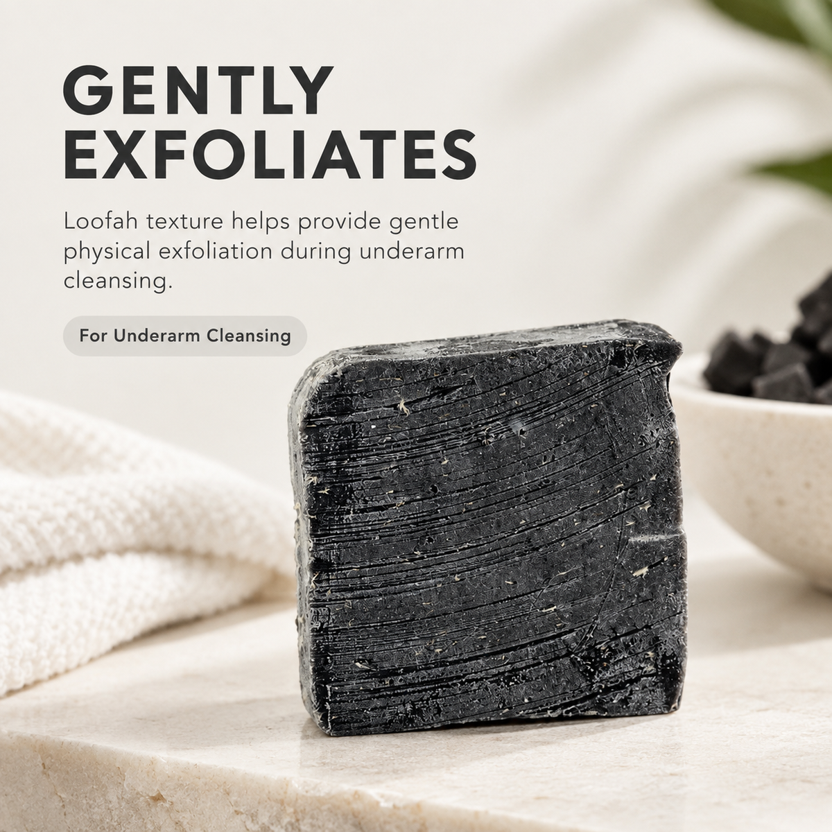 No Tox Life Underarm Detox Bar gentle exfoliation