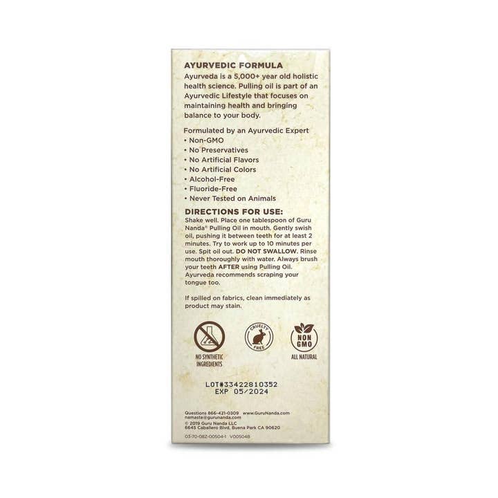 GuruNanda LLC – wholesale Oral Care Set – Original Oil Pulling – 8.45 fl. oz.9