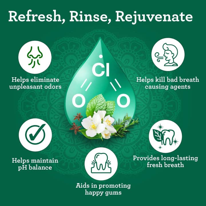 GuruNanda LLC – wholesale Mouthwash – Dual Barrel Breath Harmonizer Mouthwash, Wild Mint4