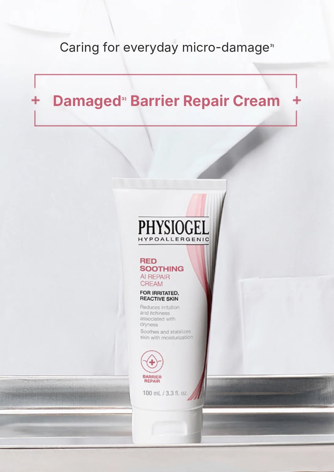 PHYSIOGEL Red Soothing AI Repair Cream 100ml - English Skin Seoul information panel 1
