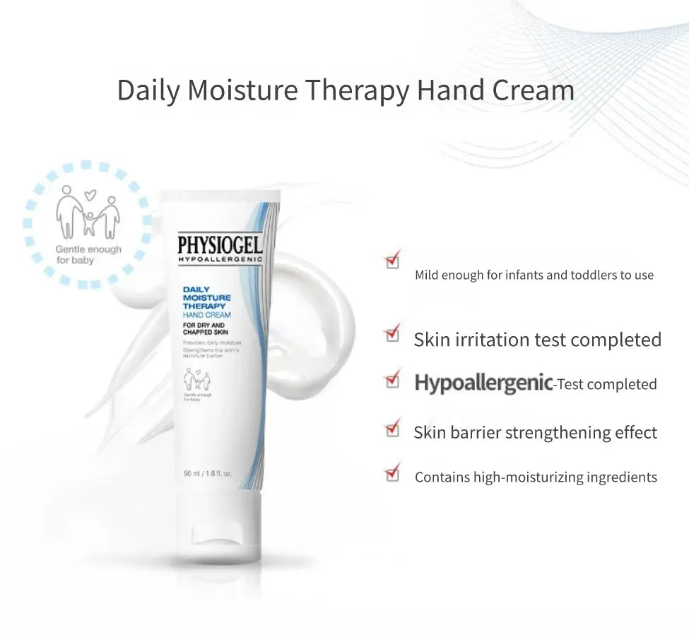 PHYSIOGEL Daily Moisture Therapy Hand Cream 50mL - product features - English information