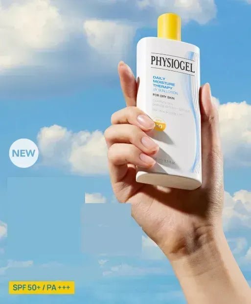 PHYSIOGEL Daily Moisture Therapy UV Sun Lotion SPF50+ PA+++ 100ml - English Skin Seoul information panel 1
