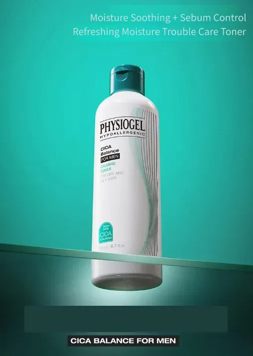 PHYSIOGEL Cica Balance For Men Calming Toner 200ml - English Skin Seoul information panel 1