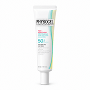 PHYSIOGEL Red Soothing Cica Balance Pore Sunscreen SPF50+ PA++++ 30ml product packaging