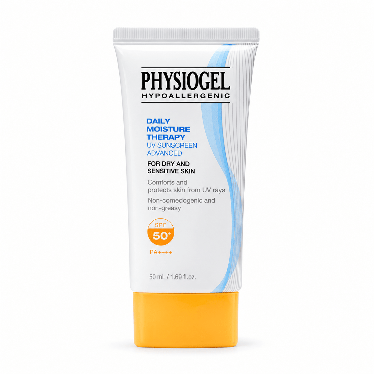PHYSIOGEL Daily Moisture Therapy UV Advanced Sunscreen SPF 50+ PA++++ 50ml product packaging