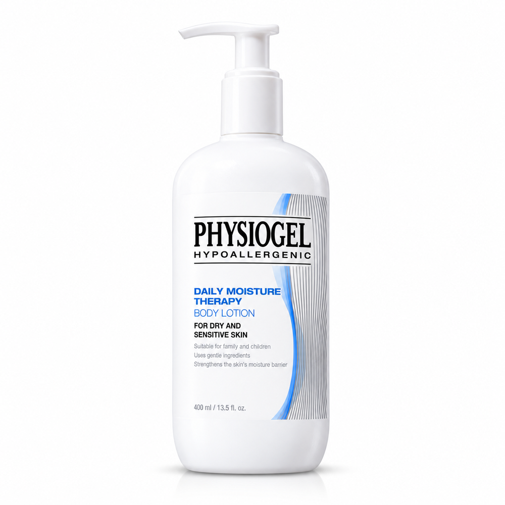 PHYSIOGEL Daily Moisture Therapy Body Lotion 400ml on white background