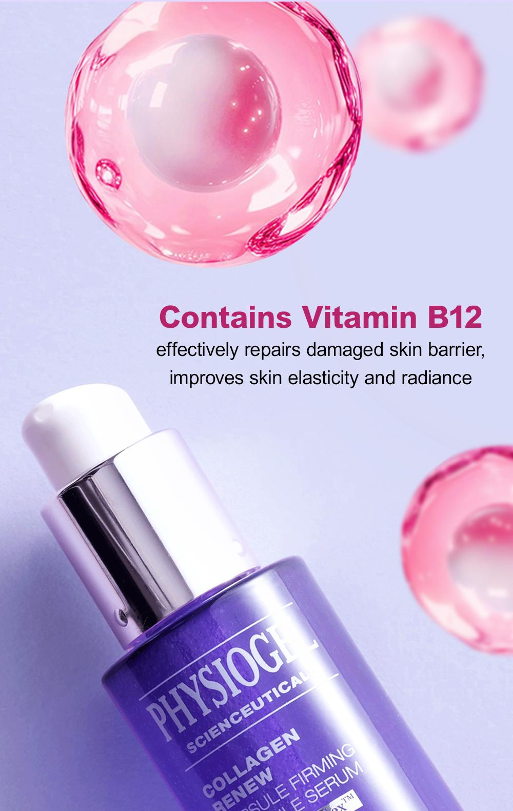 PHYSIOGEL capsule Vitamin B12 formula and skin care benefits