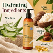 Plant Therapy Amber Cashmere Body Lotion hydrating ingredients aloe shea jojoba vitamin E