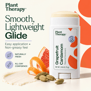 Plant Therapy Grapefruit Cardamom deodorant smooth lightweight glide