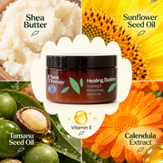 Plant Therapy Healing Balm with shea butter sunflower seed oil tamanu seed oil calendula extract and vitamin E