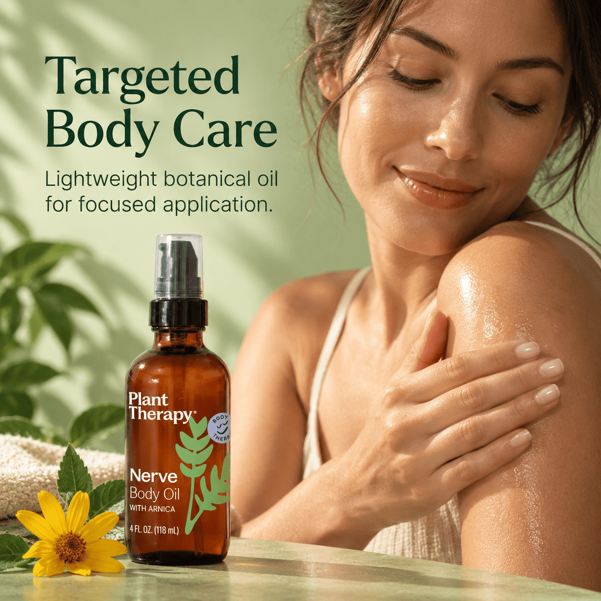 Plant Therapy Nerve Body Oil targeted body care