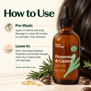 How to use Plant Therapy Rosemary & Castor Hair Oil